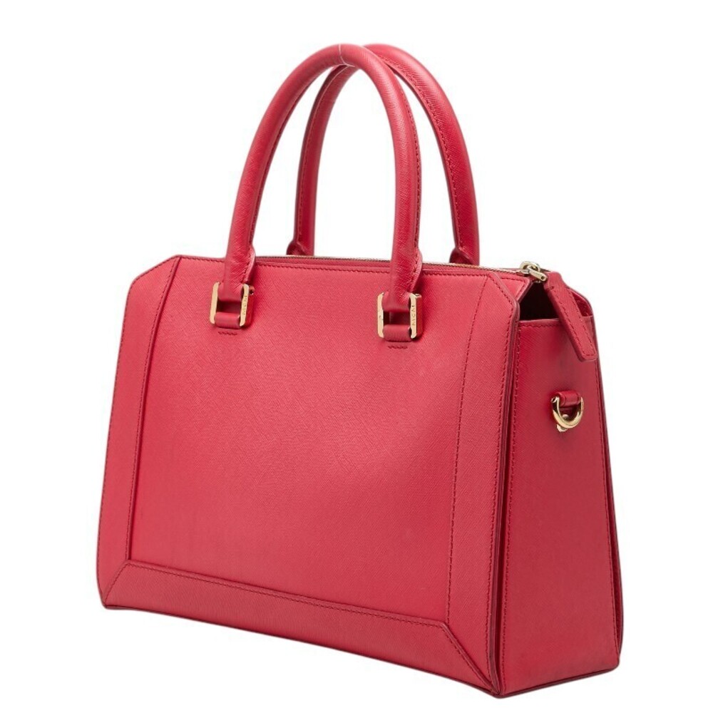 Mcm pink tote handbag leather bag